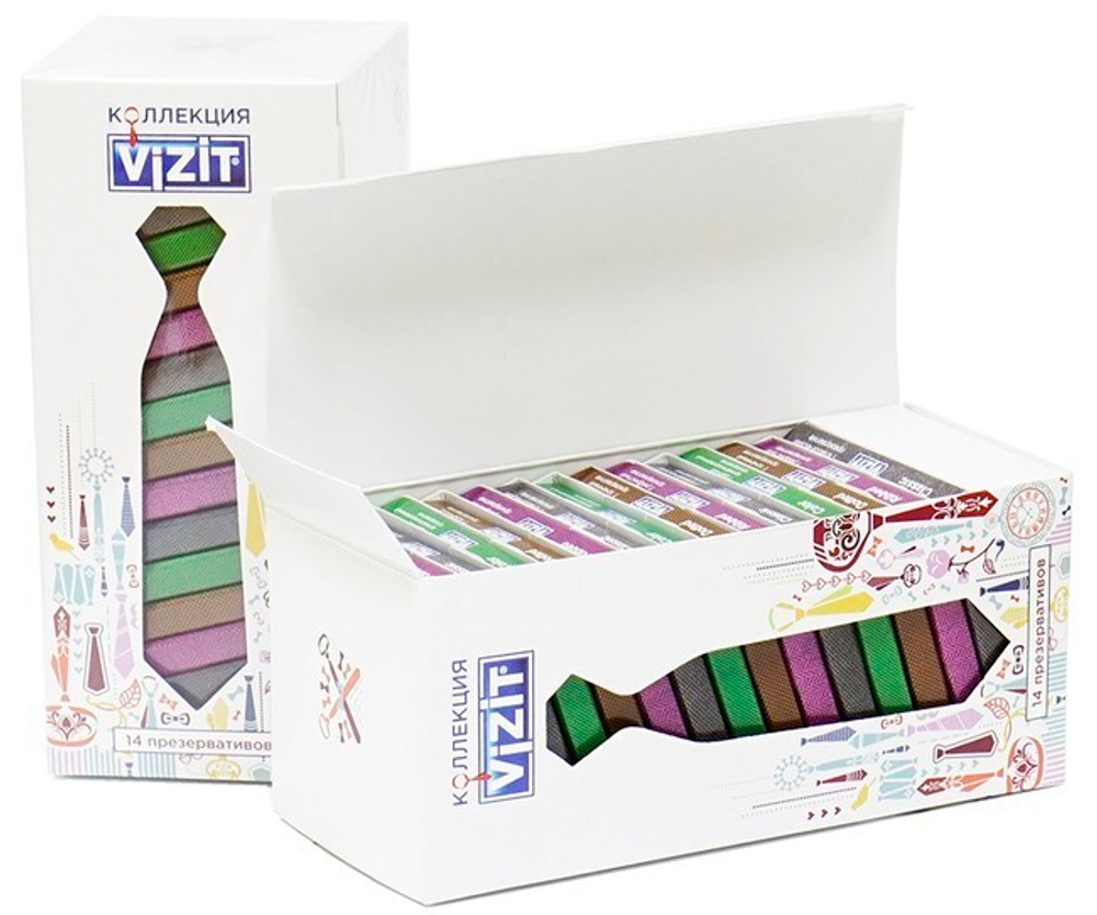 Набор Презервативов "Коллекция VIZIT" (14 шт)