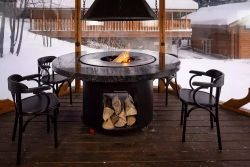 Дровяной гриль-стол Elbrus Grill Гималаи PRO 1000 (диаметр стола 1620 мм)