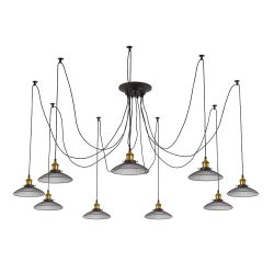 Citilux Эдисон CL451091 Люстра паук Венге Бронза