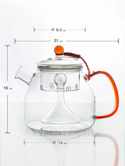 Чайник стеклянный "Джингуа" с колбой 1000 мл