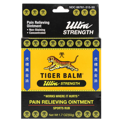 Tiger Balm, обезболивающая мазь ультрасильного действия, 50 г (1,7 унции)