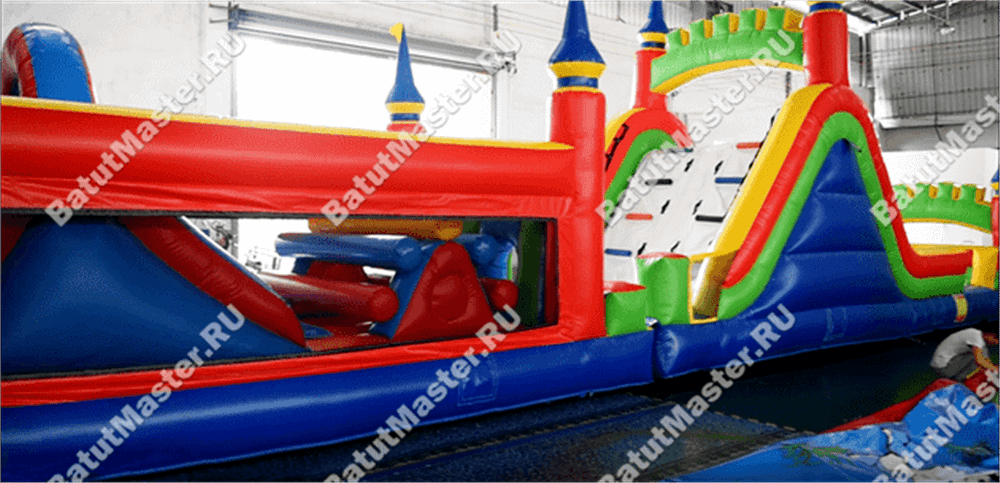 Надувная полоса препятствий "Нарвская крепость"