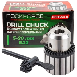 Патрон цанговый для дрели (5-20мм, B22) RockFORCE RF-G00550-B