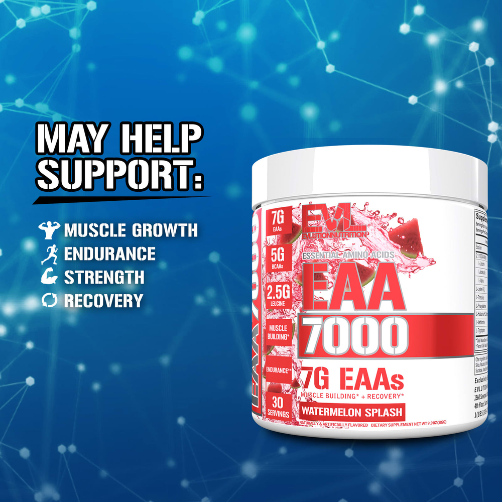 EVLution Nutrition, EAA 7000, добавка с арбузным вкусом, 282 г (9,9 унции)