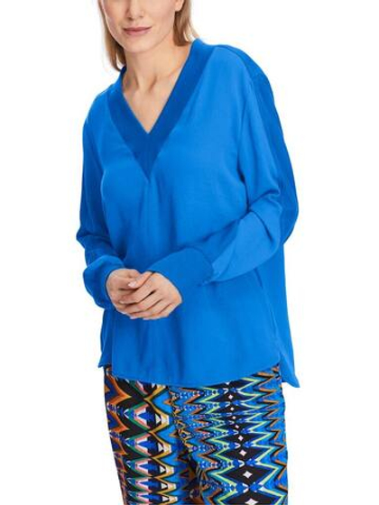 Marc Cain Блуза из комбинированной ткани