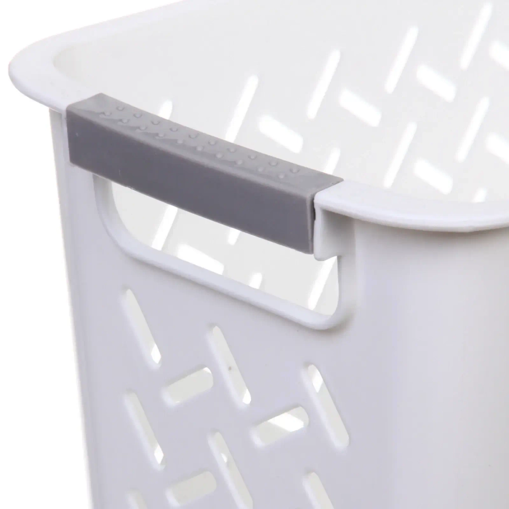 Корзина - органайзер универсальная для хранения с ручками «ДОМания «, цвет белый, 34*16*16см (лейбл)