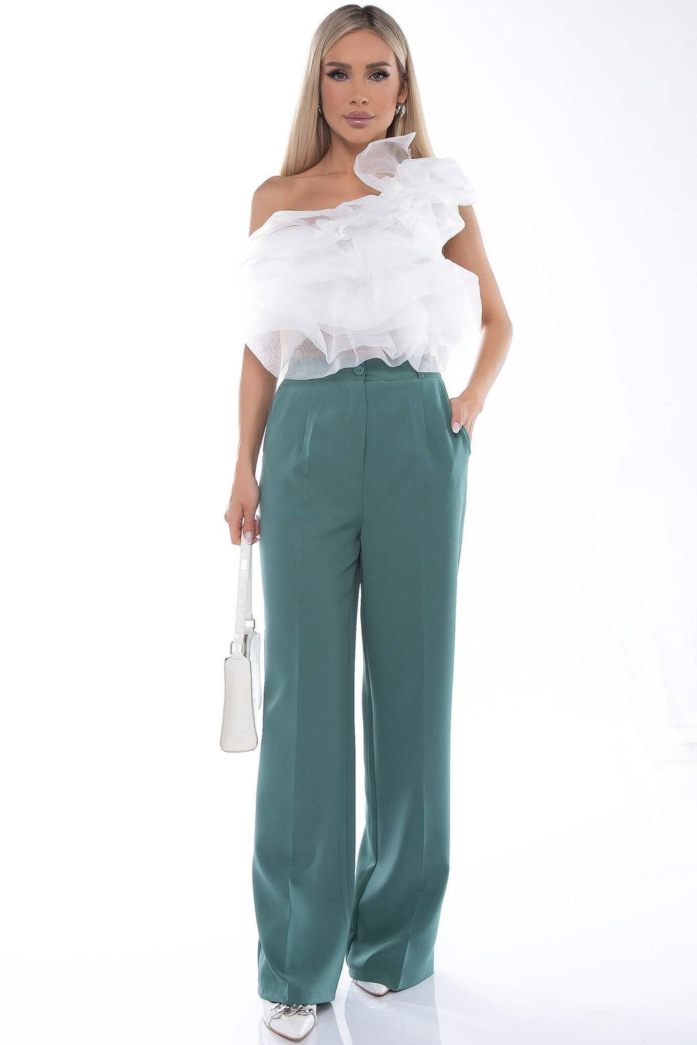 Брюки палаццо (мята) Б8843 LT Collection (Акция)