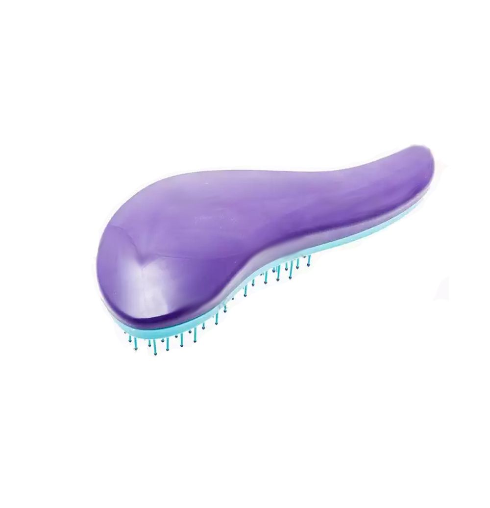 Щетка массажная распутывающая волосы Harizma D’tangler h10646-12 (голубая, большая)