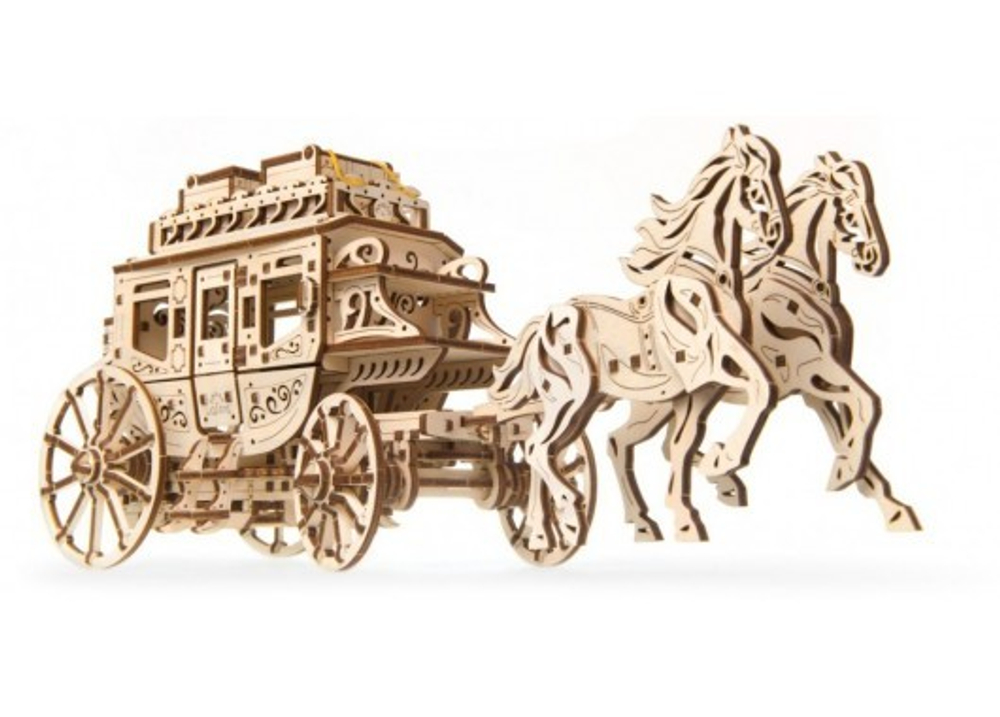 Сборная модель Ugears Почтовый дилижанс 70045