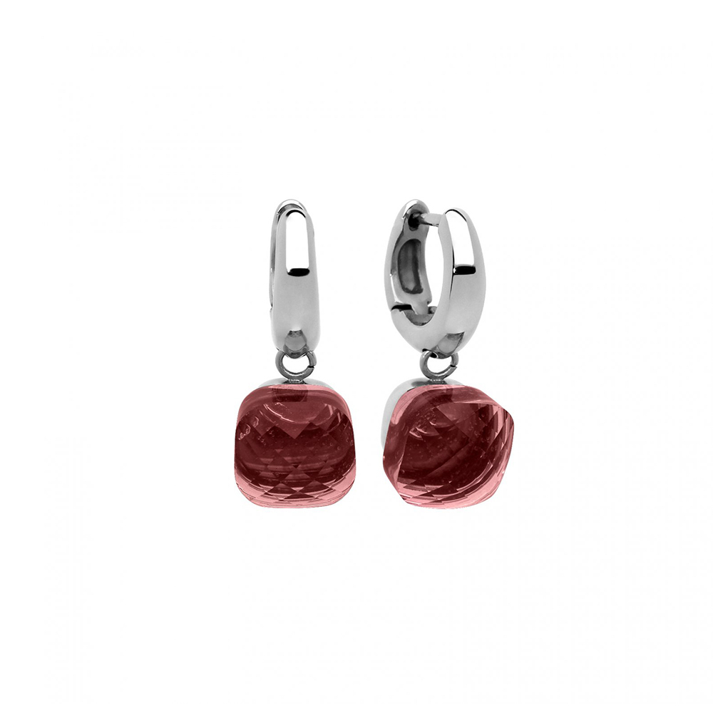 Серьги Qudo Firenze ruby 300048 R цвет красный