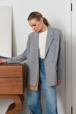 ПИДЖАК «SMART CASUAL» СЕРЕБРИСТЫЙ СЕРЫЙ|ПЕСОЧНО-БЕЖЕВЫЙ