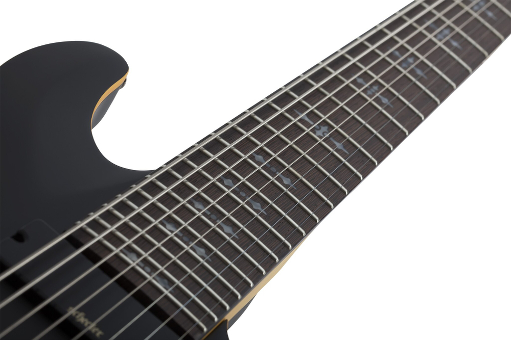 SCHECTER DEMON-8 AGED BLACK SATIN