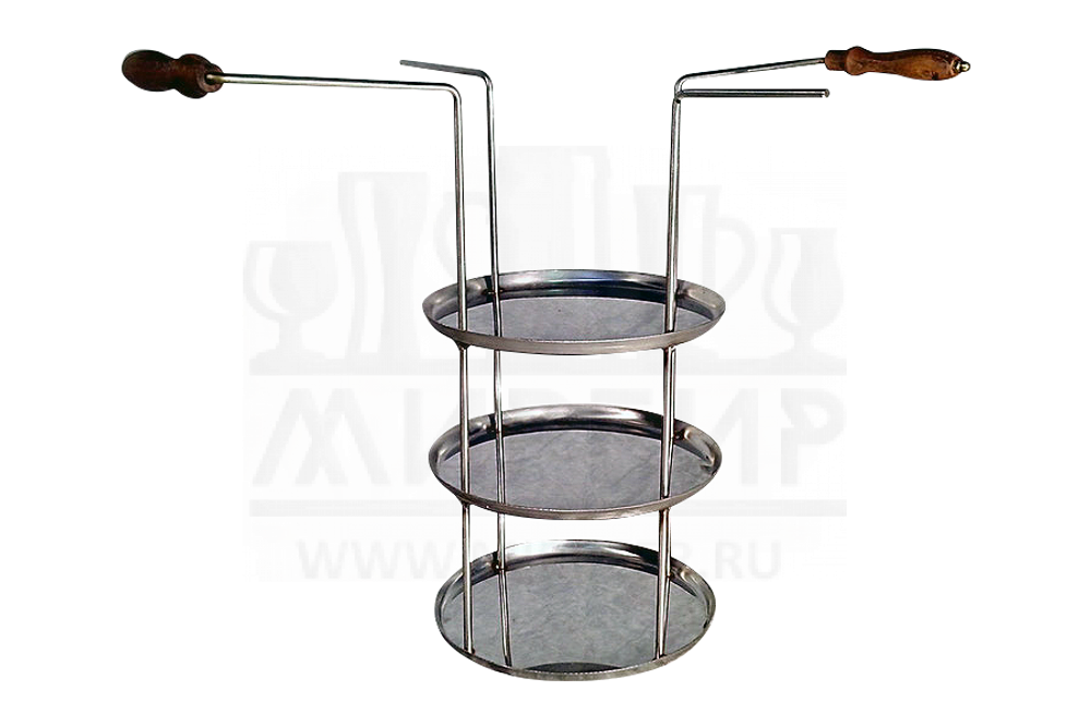 Этажерка-тарелка для тандыра, 3-ярусная