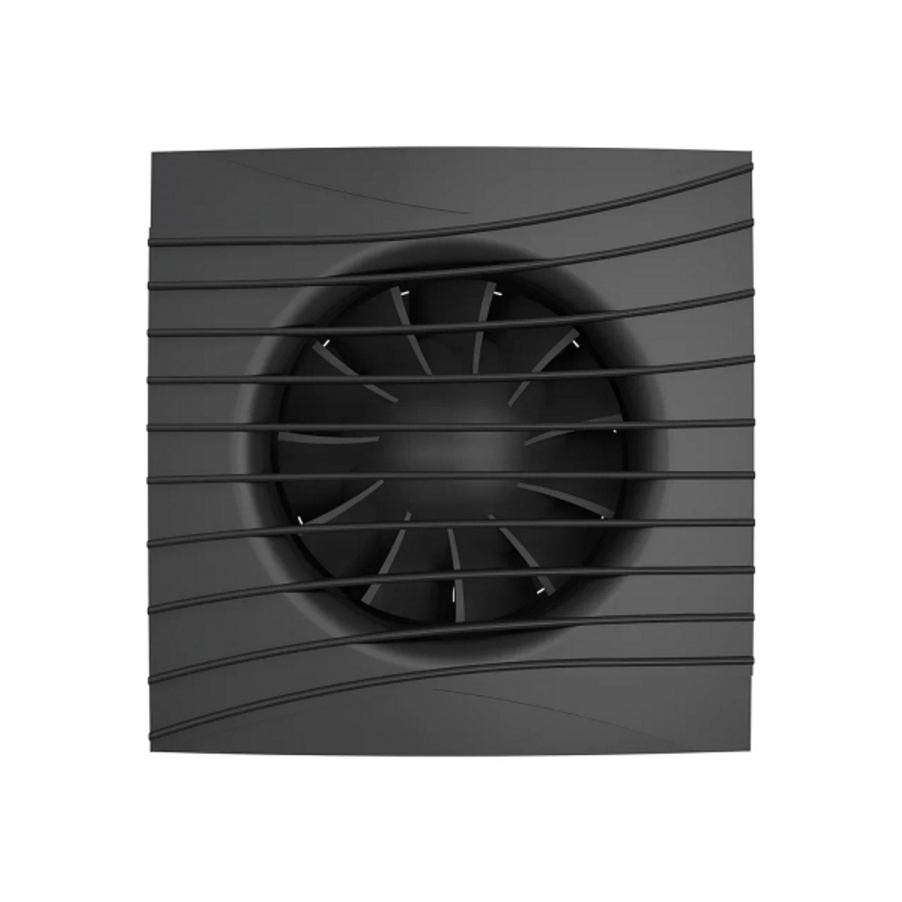 Вентилятор вытяжной D100 SILENT 4С Matt black с обратным клапаном  DICITI