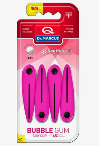 Ароматизатор на обдув Dr Marcus CLIP  (прищепки по 4шт) Бубль гум