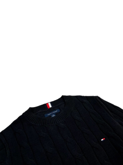 Свитер Tommy Hilfiger Flag Logo Cable Knit Black