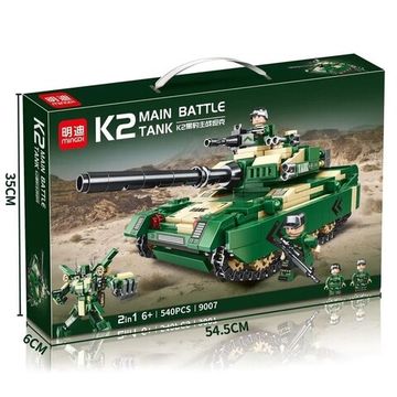 Конструктор minGDi "Основной боевой танк K2 Black Panther "(2 в 1), 540 дет