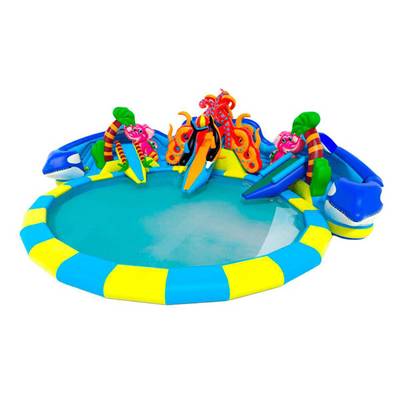 Надувной наземный аквапарк «Аквасфера» с бассейном, 20x18.5x7 м.