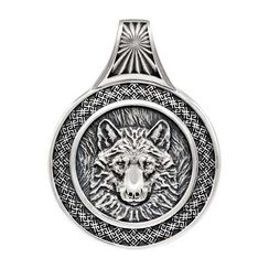 Подвеска Велес Волк из серебра
