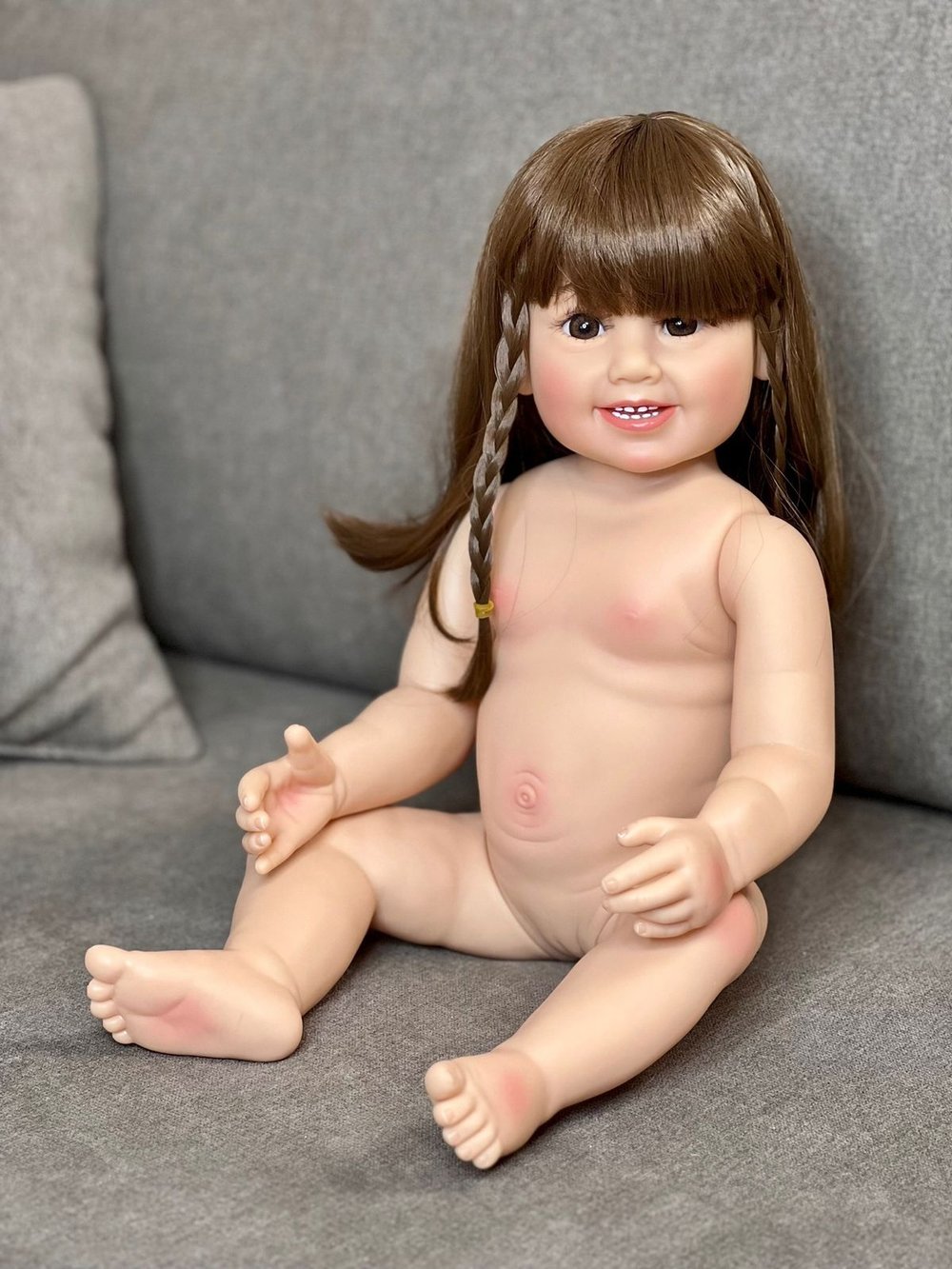 Кукла Реборн виниловая 55см в пакете (FA-041)