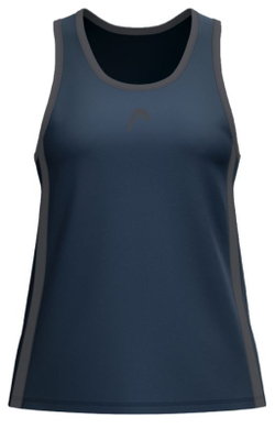 Женский топ теннисный Head Club 25 Tech Tank - небесный