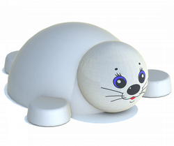 Резиновая фигура 3D Тюлень для детских площадок