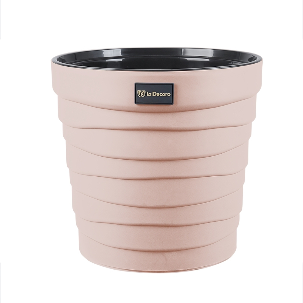 Кашпо "Бархан" со вставкой (7,5л) Цв. Кремовый