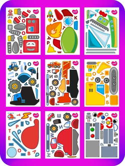 Аппликации для детей: развивающие наклейки с животными для малышей (А6, 9 листов)ющие наклейки для малышей А6