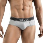 Мужские трусы брифы серые Clever NATURA PIPING BRIEF 177912