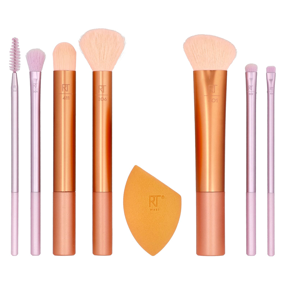 Real Techniques, Level Up Brush и спонжи, набор из 8 предметов