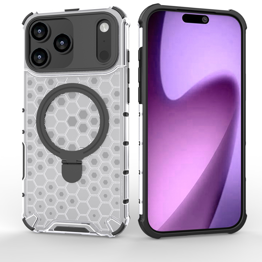 Прозрачный чехол Honeycomb Stand Case для iPhone 17 Pro Max