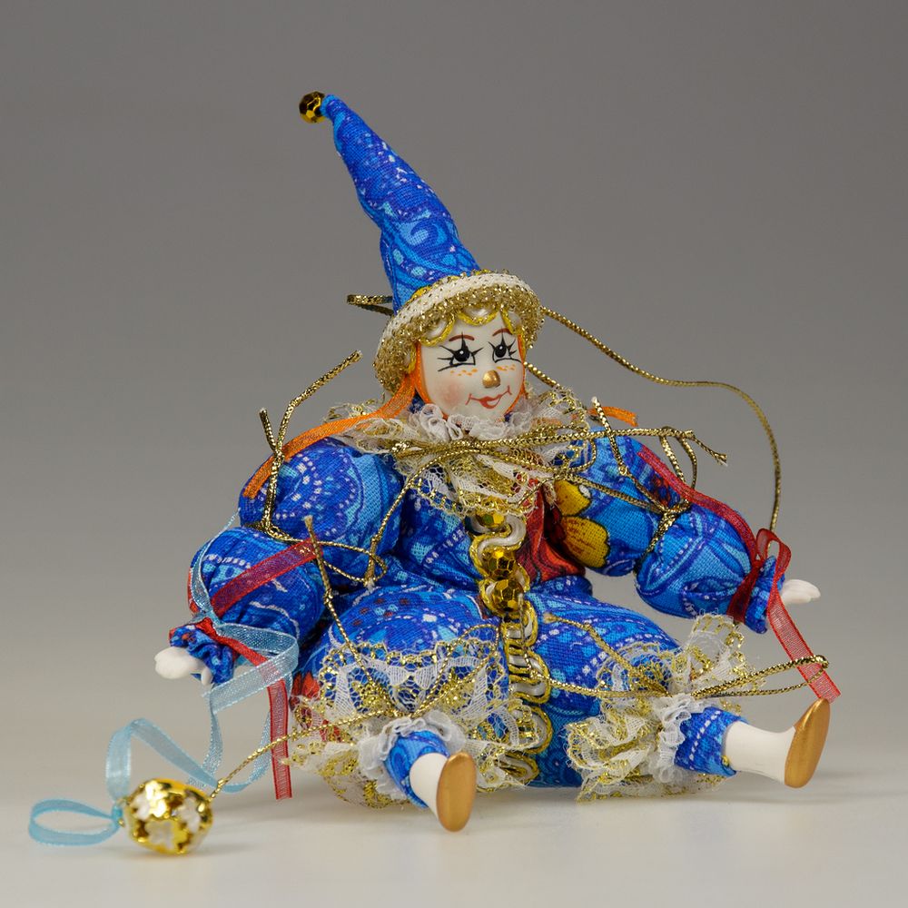 Ёлочная игрушка Сидячий клоун