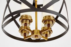 Люстра на штанге LUMINA DECO ASTILA LDP 1242-4 BK+MD