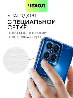 Чехол BROSCORP для Honor X8a (арт. HW-HX8-TPU-01-POCKET)