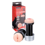 Мастурбатор 2-в-1 REALSTUFF 2 IN 1 HUMMER ANUS & VAGINA: вагина и анус (Цвет: телесный)