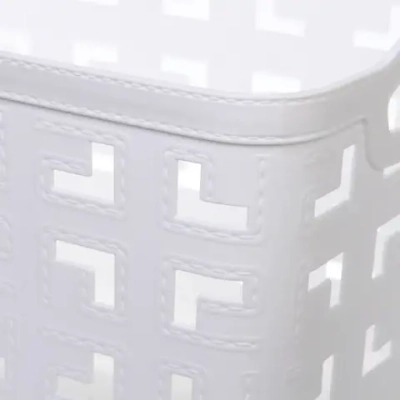 Корзина для хранения «ЭНИГАРТ», цвет белый, 35*27*23см (лейбл Селфи)