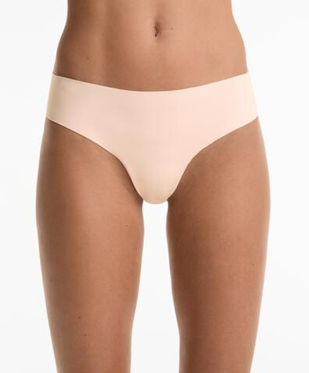 OYSHO Набор из пяти трусиков-бразильяно из полиамидной смеси, бежевый