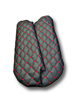 Чехлы на козырьки Волга 3110, 31105 (красная нить Рубин)