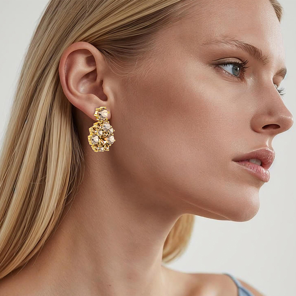 Серьги Dyrberg Kern FREESIA SG GOLDEN 480066