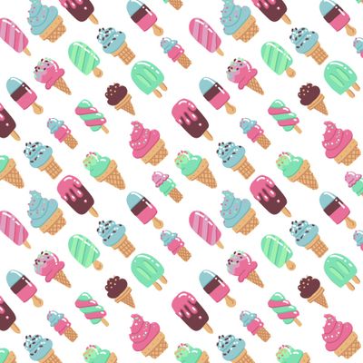 Яркое мороженое