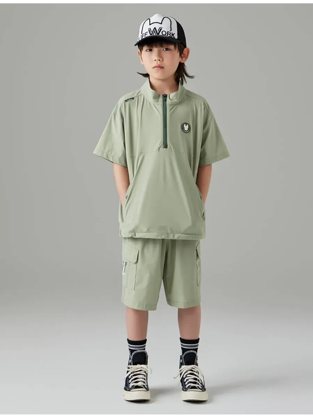 Шорты в стиле карго с карманами