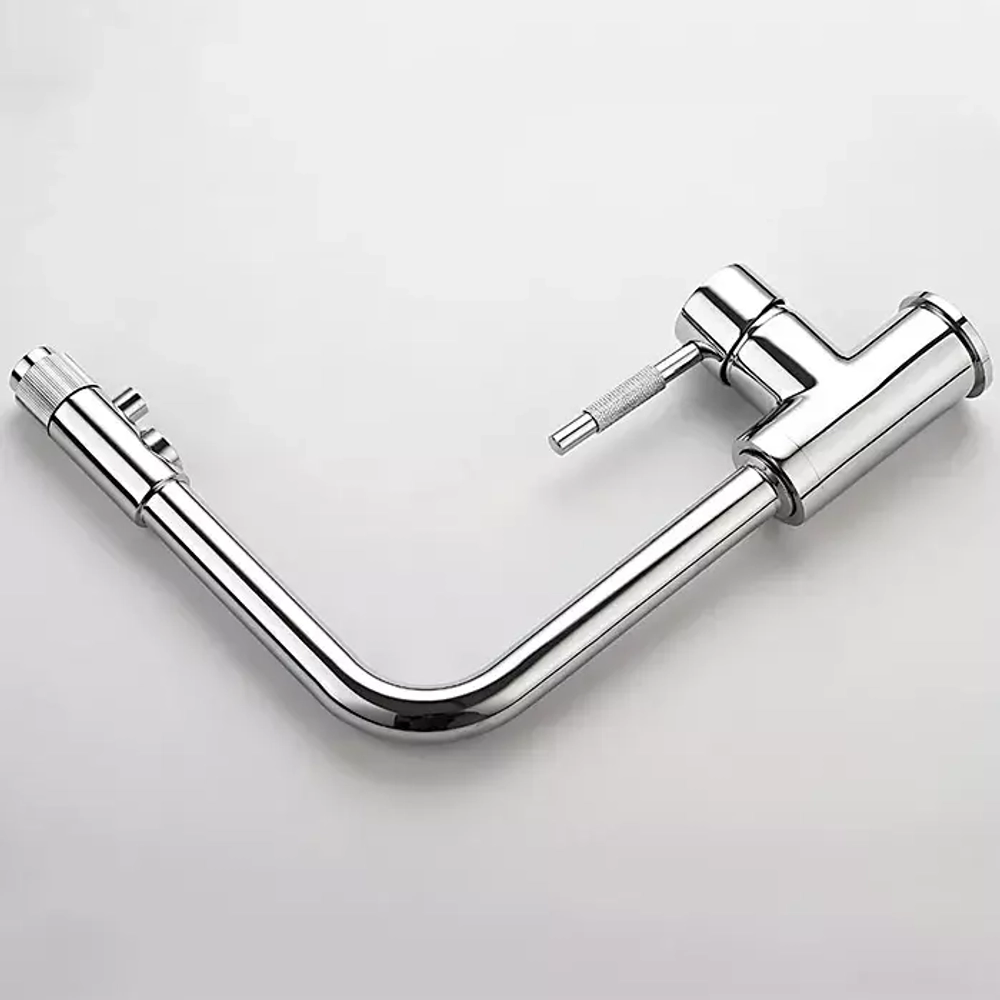 Смеситель для кухни с выходом для питьевой воды, переключатель на изливе (латунь) (1/10) L4155-3