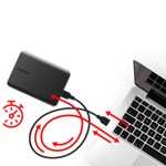 Внешний жесткий диск TOSHIBA Canvio Basics 1 TB, 2,5", USB 3.2, черный.
