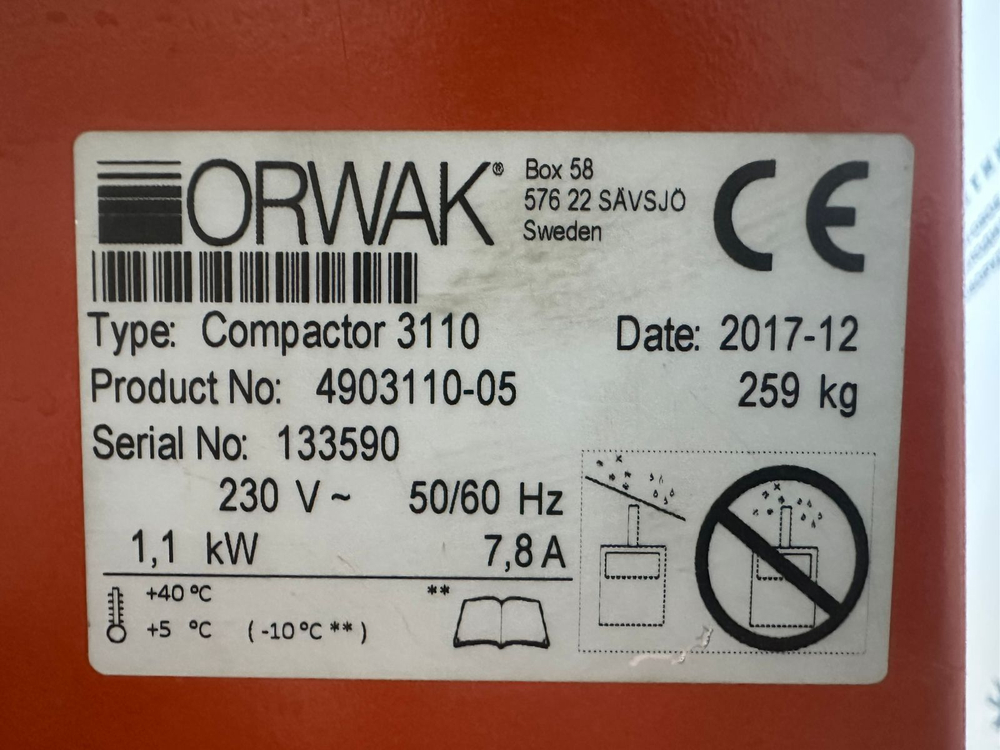 Пресс ORWAK 3110
