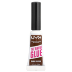 NYX Professional Makeup, The Brow Glue, мгновенная укладка для бровей, 04 темно-коричневый, 5 г (0,17 унции)