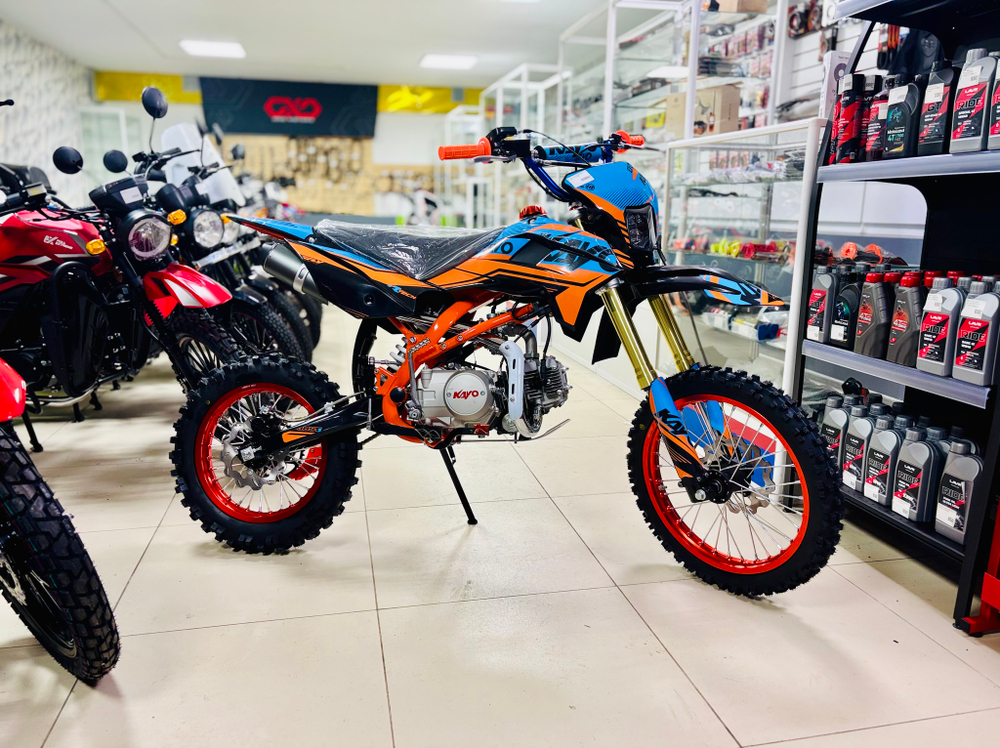 ПИТБАЙК KAYO EVOLUTION K125EM 17/14 KRZ (МЕХАН. СЦЕПЛ., ЭЛ. СТАРТЕР 2024 Г.)