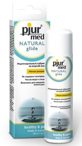 Нейтральный лубрикант на водной основе Pjur MED Natural glide, 100 ml