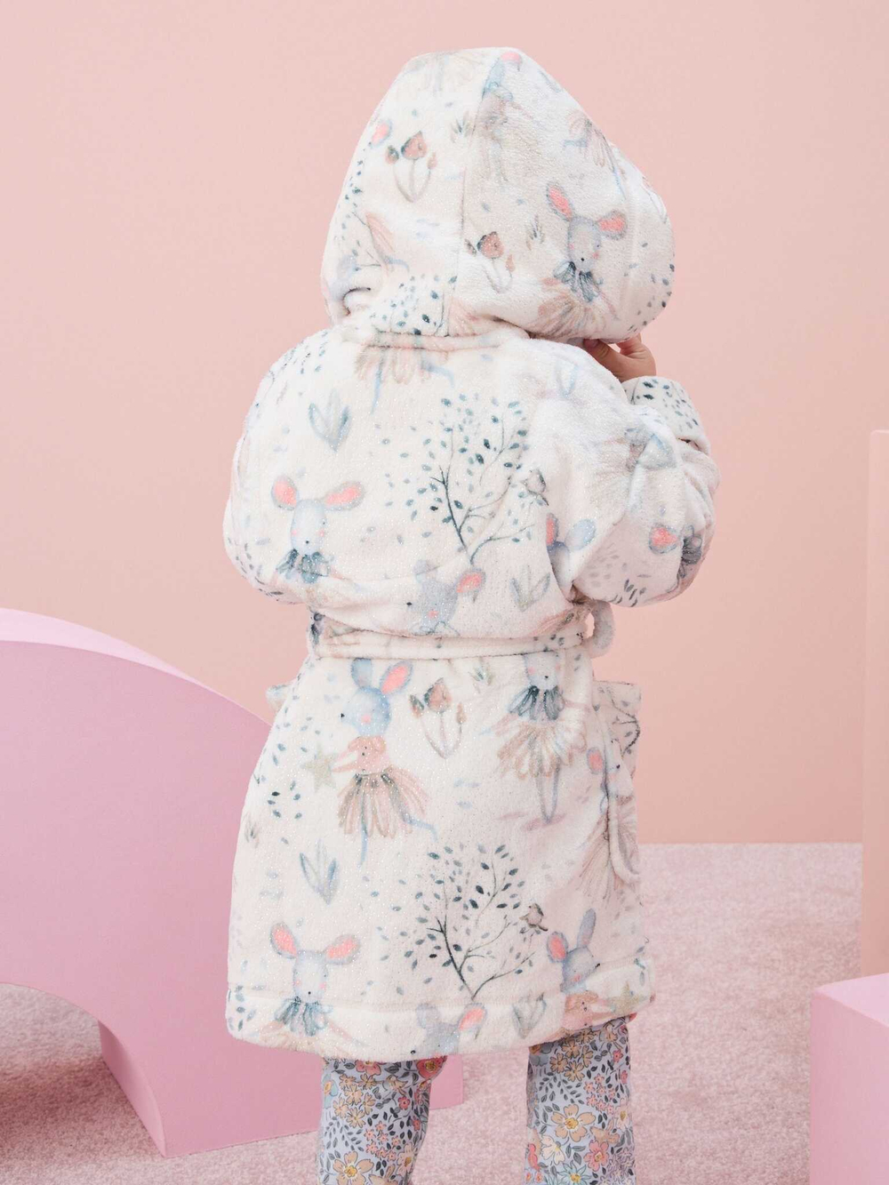 Халат для девочки Next 974-570, Кремовый