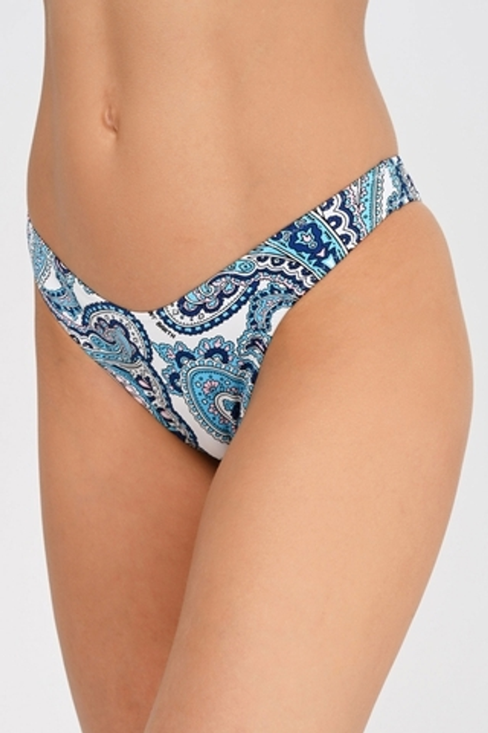 Купальник Saint Barth CACHEMIRE VIBE голубой с белым узоры