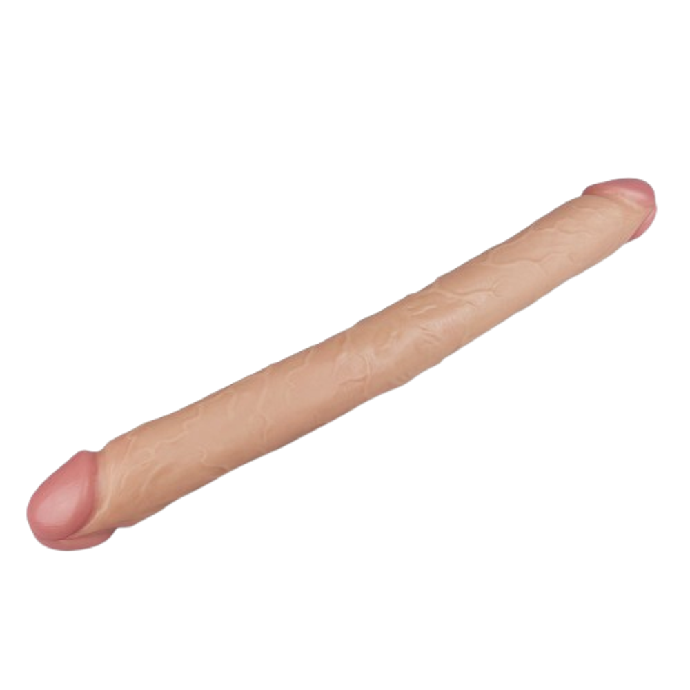 Двухголовый прямой фаллоимитатор Slim Ultra Double Dildo (42,5*4,5 см)